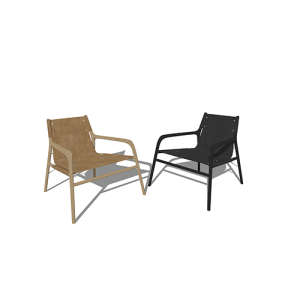 SketchUp模型丨单体模型[北欧家具]民宿度假休闲椅丨MX00292