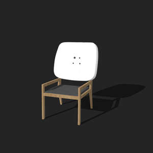 SketchUp模型丨单体模型[北欧家具]民宿度假休闲椅丨MX00295