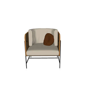 SketchUp模型丨单体模型[北欧家具]民宿度假休闲椅丨MX00296