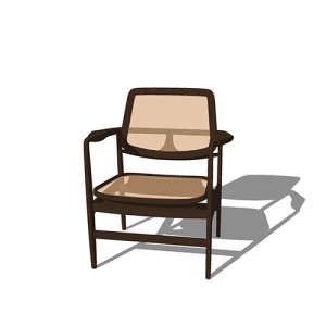 SketchUp模型丨单体模型[北欧家具]民宿度假休闲椅丨MX00299