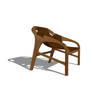 SketchUp模型丨单体模型[北欧家具]民宿度假休闲椅丨MX00300