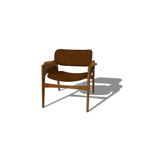 SketchUp模型丨单体模型[北欧家具]民宿度假休闲椅丨MX00306