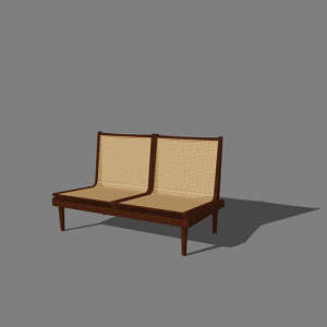 SketchUp模型丨单体模型[北欧家具]民宿度假休闲椅丨MX00307