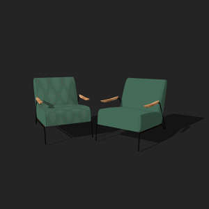 SketchUp模型丨单体模型[北欧家具]民宿度假休闲椅丨MX00308