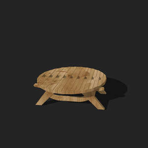 SketchUp模型丨单体模型[北欧家具]民宿茶几丨MX00362