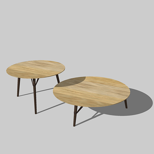 SketchUp模型丨单体模型[北欧家具]民宿茶几丨MX00364