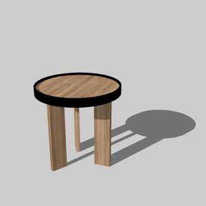SketchUp模型丨单体模型[北欧家具]民宿茶几丨MX00366