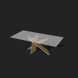 SketchUp模型丨单体模型[北欧家具]民宿茶几丨MX00368