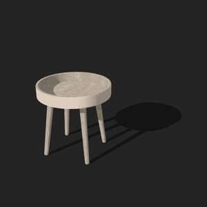 SketchUp模型丨单体模型[北欧家具]民宿茶几丨MX00391