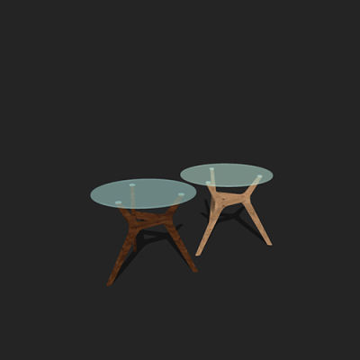 SketchUp模型丨单体模型[北欧家具]民宿茶几丨MX00396