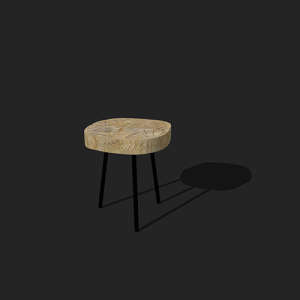 SketchUp模型丨单体模型[北欧家具]民宿茶几丨MX00403