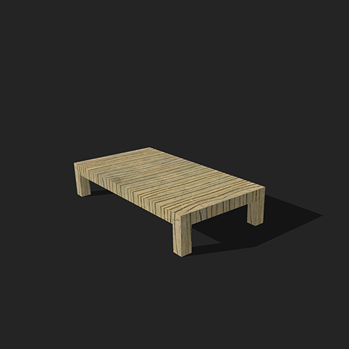 SketchUp模型丨单体模型[北欧家具]民宿茶几丨MX00405