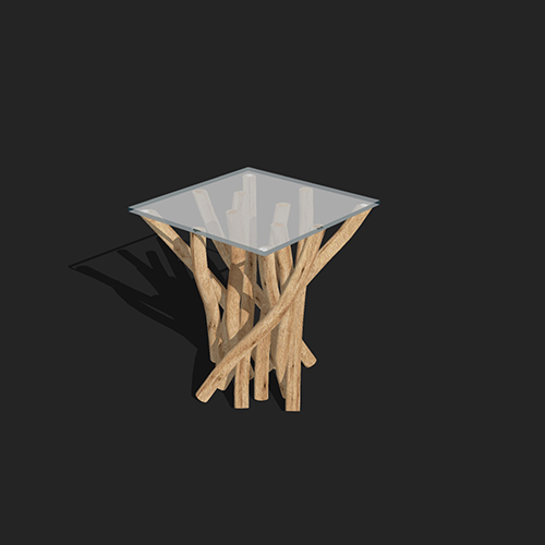 SketchUp模型丨单体模型[北欧家具]民宿茶几丨MX00410