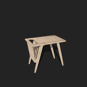 SketchUp模型丨单体模型[北欧家具]民宿茶几丨MX00419