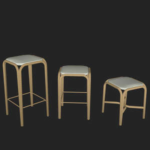 SketchUp模型丨单体模型[北欧家具]民宿风藤条椅丨MX00435