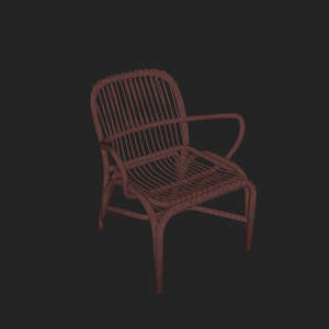 SketchUp模型丨单体模型[北欧家具]民宿风藤条椅丨MX00453