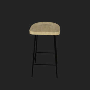 SketchUp模型丨单体模型[北欧家具]民宿风凳子 丨MX00461