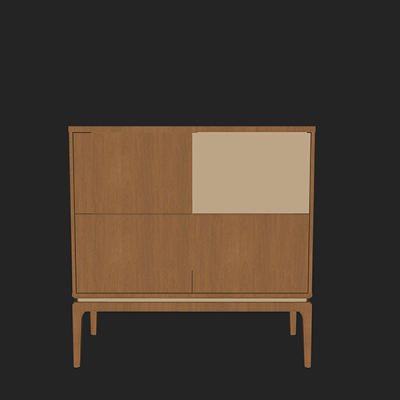 SketchUp模型丨单体模型[北欧家具]民宿风柜子 丨MX00474
