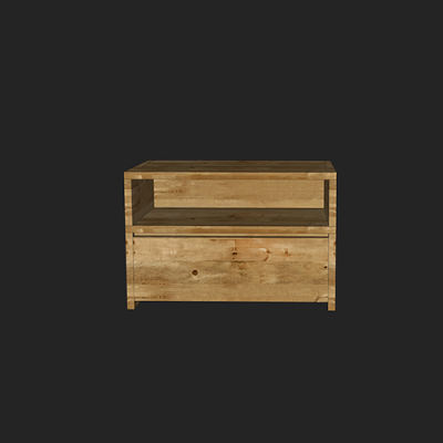 SketchUp模型丨单体模型[北欧家具]民宿风柜子 丨MX00479