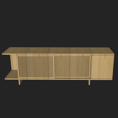 SketchUp模型丨单体模型[北欧家具]民宿风柜子 丨MX00503