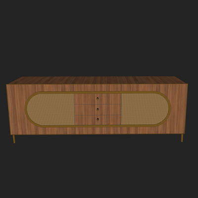 SketchUp模型丨单体模型[北欧家具]民宿风柜子 丨MX00523