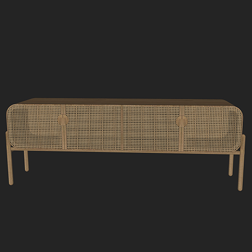 SketchUp模型丨单体模型[北欧家具]民宿风柜子 丨MX00524