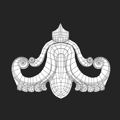 SketchUp模型丨整木定制雕花 丨MX00546