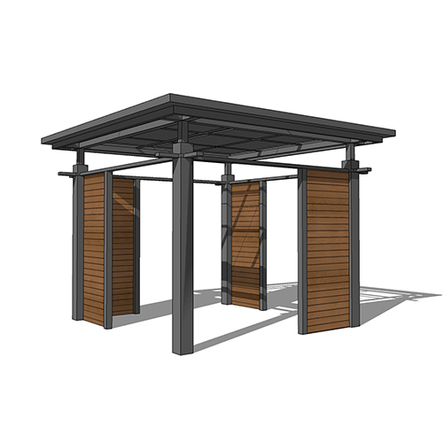 SketchUp模型丨景观模型丨新中式景观亭丨ID_JG010037