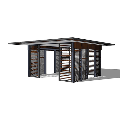 SketchUp模型丨景观模型丨新中式景观亭丨ID_JG010042