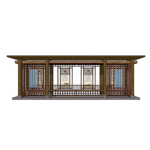 SketchUp模型丨景观模型丨新中式景观亭丨ID_JG010044