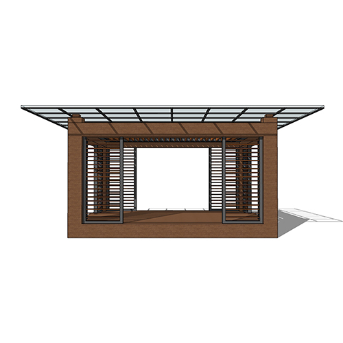 SketchUp模型丨景观模型丨新中式景观亭丨ID_JG010048