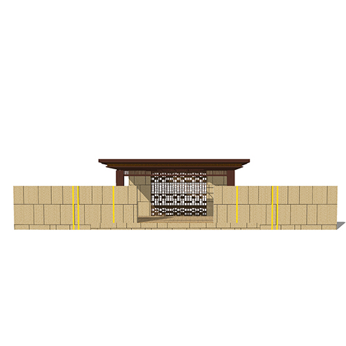 SketchUp模型丨景观模型丨新中式景观亭丨ID_JG010052