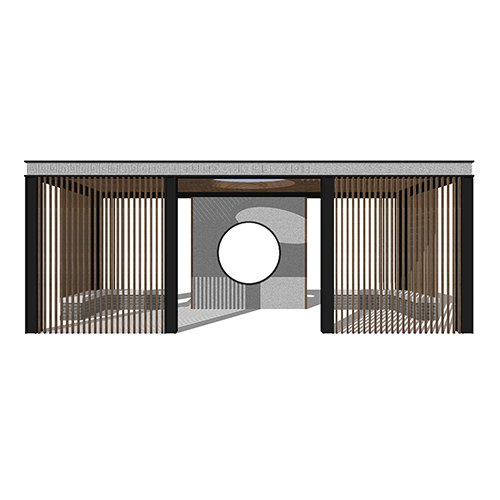 SketchUp模型丨景观模型丨新中式景观亭丨ID_JG010054