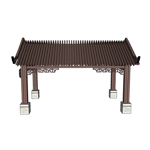 SketchUp模型丨景观模型丨新中式景观亭丨ID_JG010061