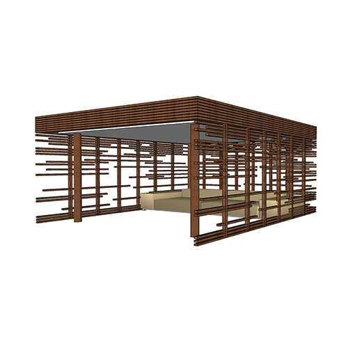 SketchUp模型丨景观模型丨新中式景观亭丨ID_JG010065