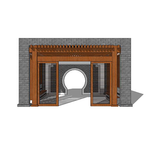 SketchUp模型丨景观模型丨新中式景观亭丨ID_JG010089