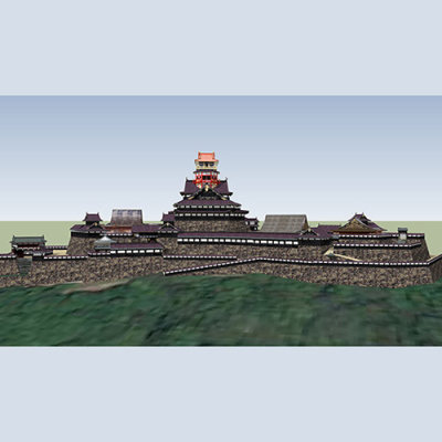 SketchUp模型丨景观模型丨日式建筑 丨ID_JG010138