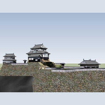 SketchUp模型丨景观模型丨日式建筑 丨ID_JG010141
