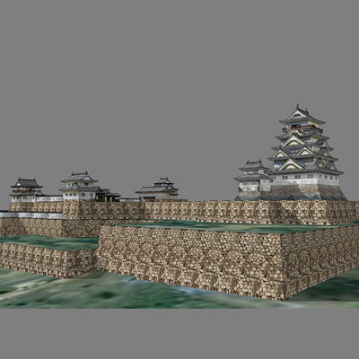 SketchUp模型丨景观模型丨古建筑日式 丨ID_JG010146