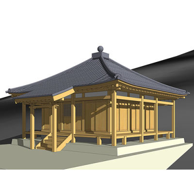 SketchUp模型丨景观模型丨古建筑日式 丨ID_JG010152