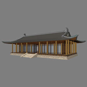SketchUp模型丨景观模型丨古建筑韩国丨ID_JG010160
