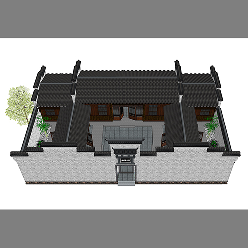SketchUp模型丨景观模型丨怀德堂丨ID_JG010161