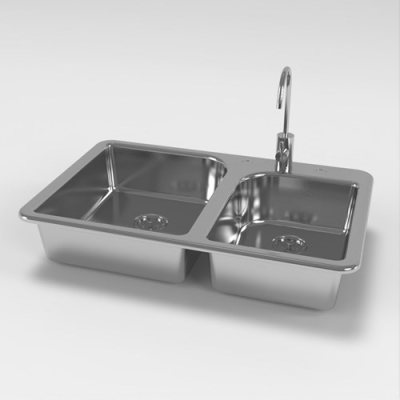 SU模型库丨Vray模型丨洗菜盆丨SUBIM099CJ0067