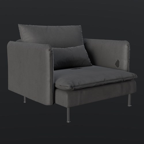 SU模型库丨Vray模型丨单人沙发丨SUBIM006SF0402