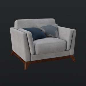 SU模型库丨Vray模型丨单人沙发丨SUBIM006SF0412