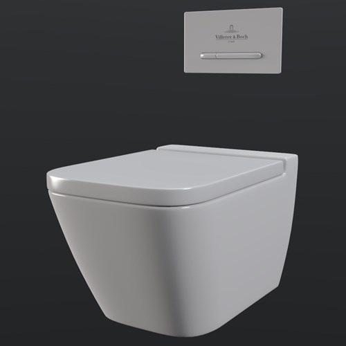 SU模型库丨Vray模型丨壁挂马桶丨SUBIM099CS0676