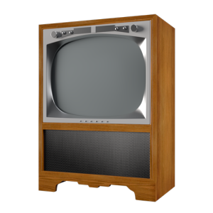 SU模型库丨Vray模型丨复古电视丨SUBIM099CS0792