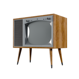 SU模型库丨Vray模型丨复古电视机丨SUBIM099CS0803