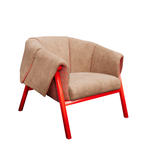 Ligne_Roset_现代绒布沙发椅 ID：E02200389