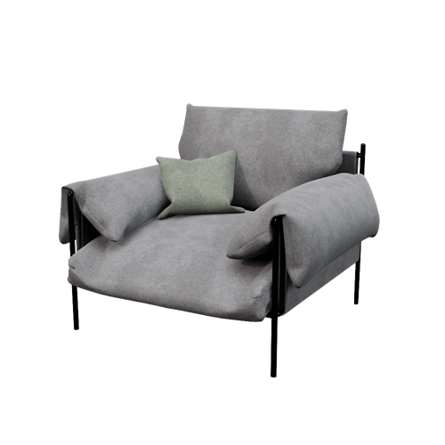 Cassina_现代单人沙发 ID：E02200699